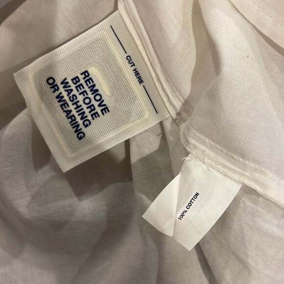 Gap white 100% Cotton buttoned Long Sleeve Blouse - Picture 6 of 6